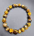 This is a Faceted Tiger Eye Bracelet